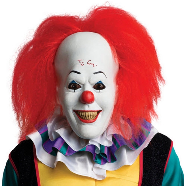 Tim Curry Signed Stephen King It Pennywise Mask (BAS Witness)