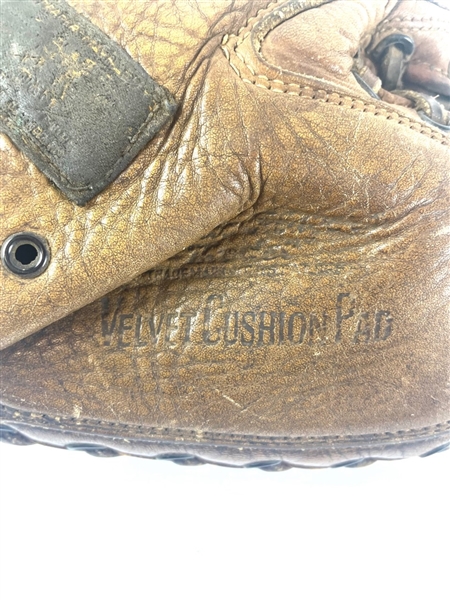 Set of 2: Vintage 1940s Leather Baseball Catchers Mitts, Mickey Owen !