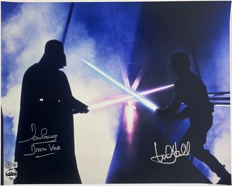 Star Wars: Prowse & Hamill Signed 16 x 20 Official Pix 'The Empire Strikes Back Photo (Beckett/BAS)