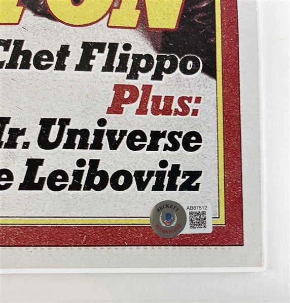 Star Wars: Fisher & Mayhew Signed 17 x 24 Enlarged Rolling Stones Magazine Cover (Matted)(Beckett/BAS)