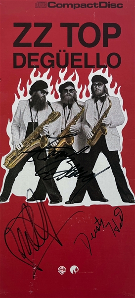 ZZ Top Group Signed Compact Disc Cover (3 Sigs)(REAL LOA)