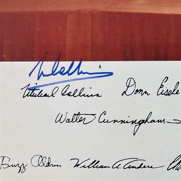 Michael Collins Signed 8 x 10 Vintage NASA Group 3 Portrait (BAS & JSA LOA)