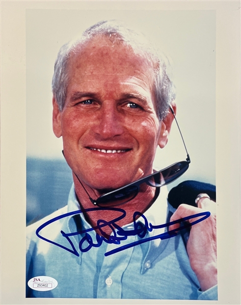 Paul Newman Signed 8 x 10 Color Photo (JSA LOA)