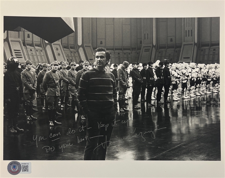 Star Wars: Producer Howard Kazanjian Signed 8 x 10 Photograph (Beckett/BAS)