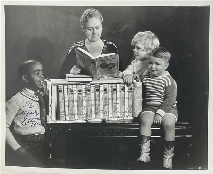 Little Rascals: Stymie & Spanky Signed 8 x 10 B&W Photo (Beckett/BAS)