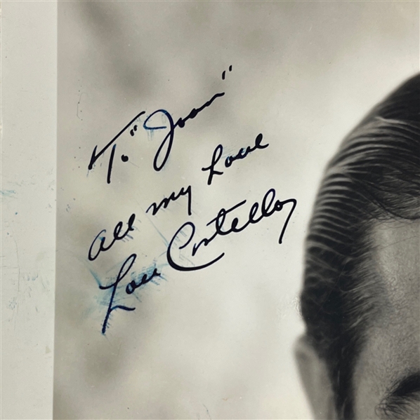 Lou Costello Signed & Inscribed 8 x 10 Photograph (Beckett/BAS LOA)