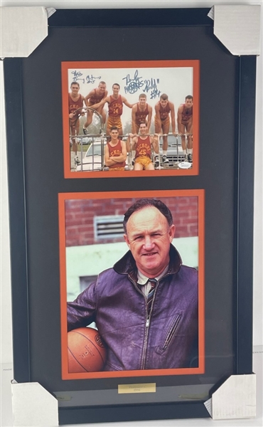 Hoosiers: Framed Photos Signed by Maris Valainis and Brad Long (JSA)