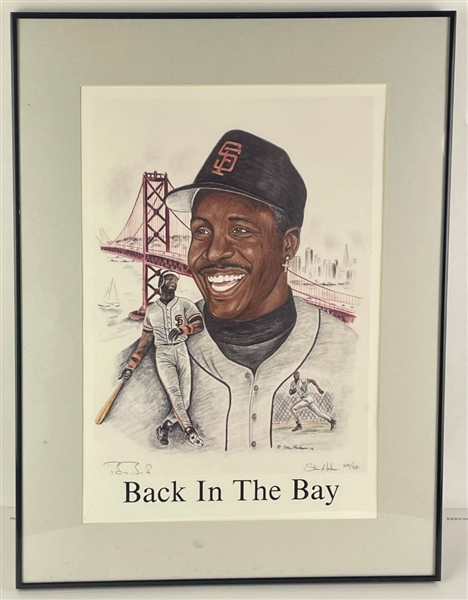 Back In The Bay Barry Bonds Signed & Framed 20x28 Litho, Limited Edition 229/930 (Third Party Guaranteed) 