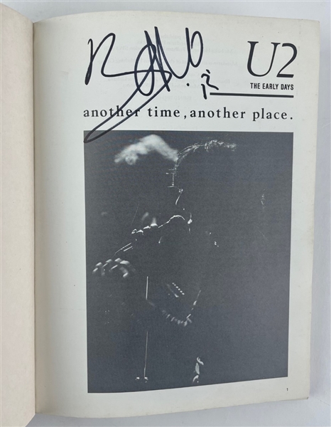 Bono Signed U2: Another Time Another Place Book (Beckett/BAS)