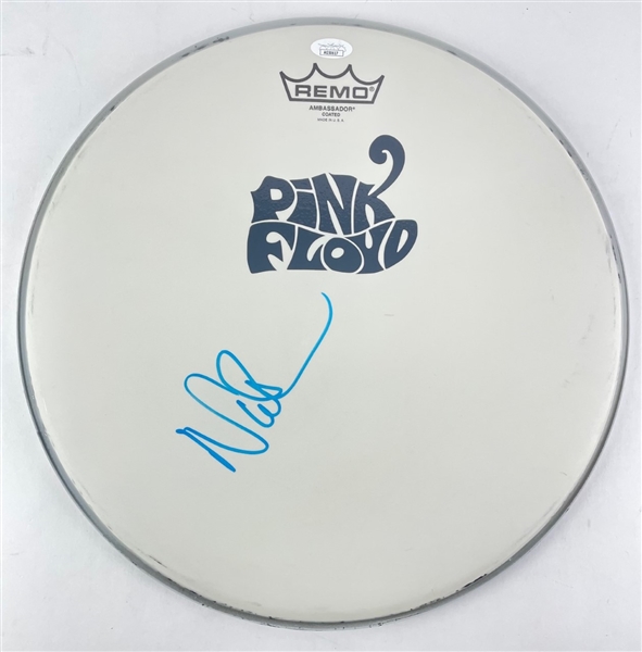 Pink Floyd: Nick Mason Signed Customized Drumhead (JSA)