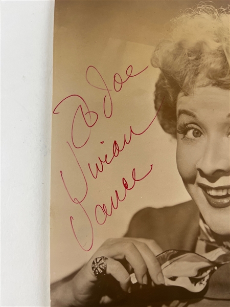 Vivian Vance Signed & Inscribed 7.5 x 9.5 Photo (Beckett/BAS LOA)