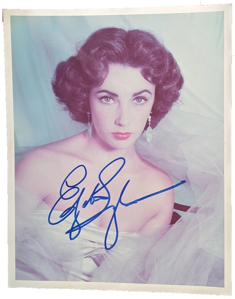 Elizabeth Taylor Superb In-Person Signed 8 x 10 Color Photograph with Detailed Provenance! (Beckett/BAS LOA)