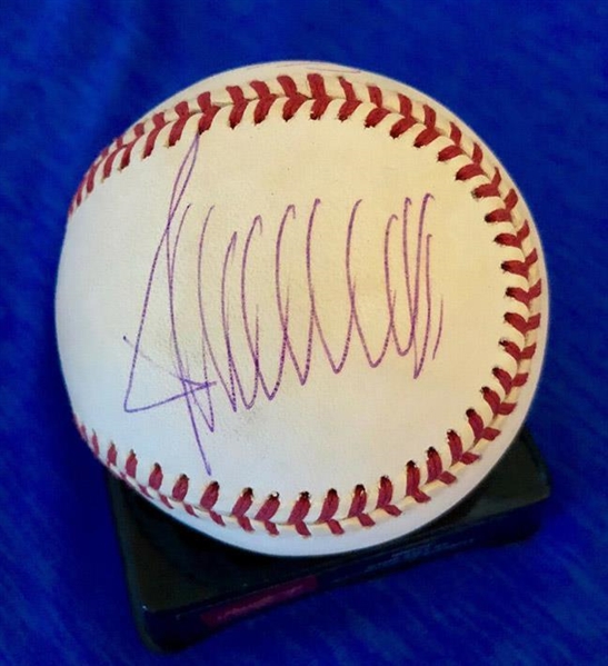 President Donald Trump & Marla Maples RARE Dual Signed Official A.L. Baseball (JSA)