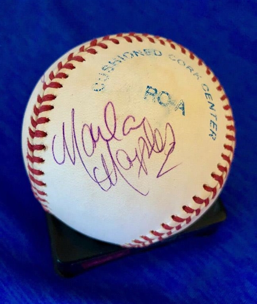 President Donald Trump & Marla Maples RARE Dual Signed Official A.L. Baseball (JSA)