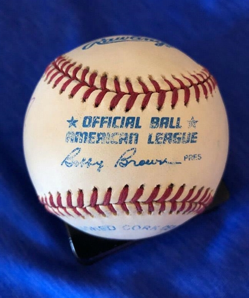 President Donald Trump & Marla Maples RARE Dual Signed Official A.L. Baseball (JSA)