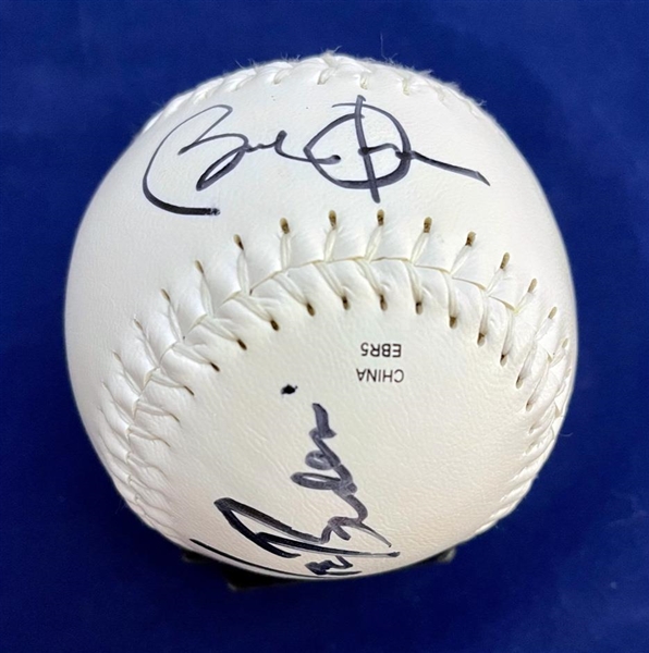 President Barack Obama & President Joe Biden RARE Dual Signed Softball! (JSA)
