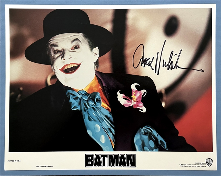 Jack Nicholson Signed 11x14 Lobby Card as 'The Joker' from the 1989 Film Batman (PSA/DNA)