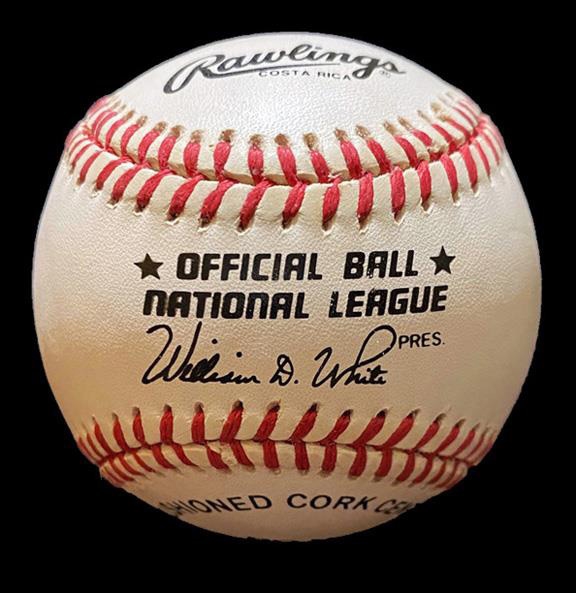 President Gerald Ford Signed Official N.L. Baseball With 38th Pres Inscription (Beckett/BAS)