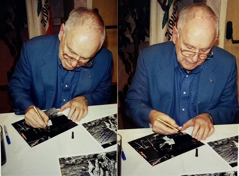 Apollo 12: Alan Bean Signed & Inscribed 8 x 10 Color Photo while on The Moon! (Beckett/BAS)