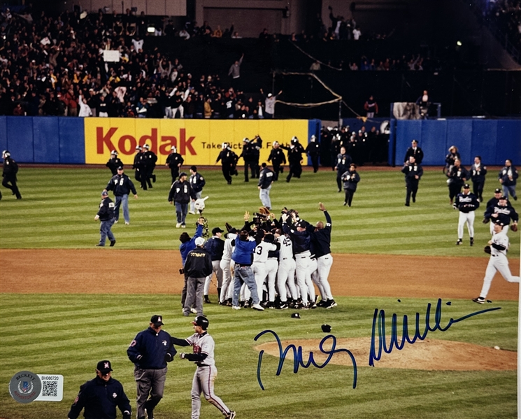 Rudy Giuliani Signed 8 x 10 Color Photograph from 1999 World Series (Beckett/BAS)