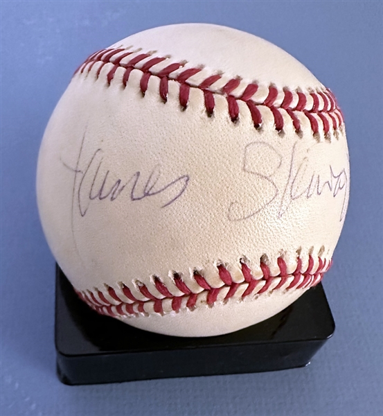 Actor Jimmy Stewart Signed IN-PERSON N.L. Baseball (Beckett/BAS)