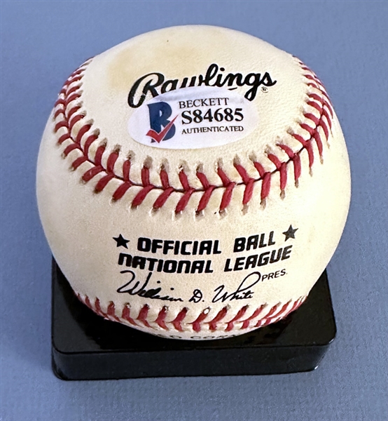 Actor Jimmy Stewart Signed IN-PERSON N.L. Baseball (Beckett/BAS)