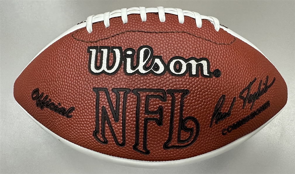 Joe Montana Uniquely Signed NFL Football Inscribed to Mike Ditka! (Mike Ditka Collection)(Third Party Guaranteed)