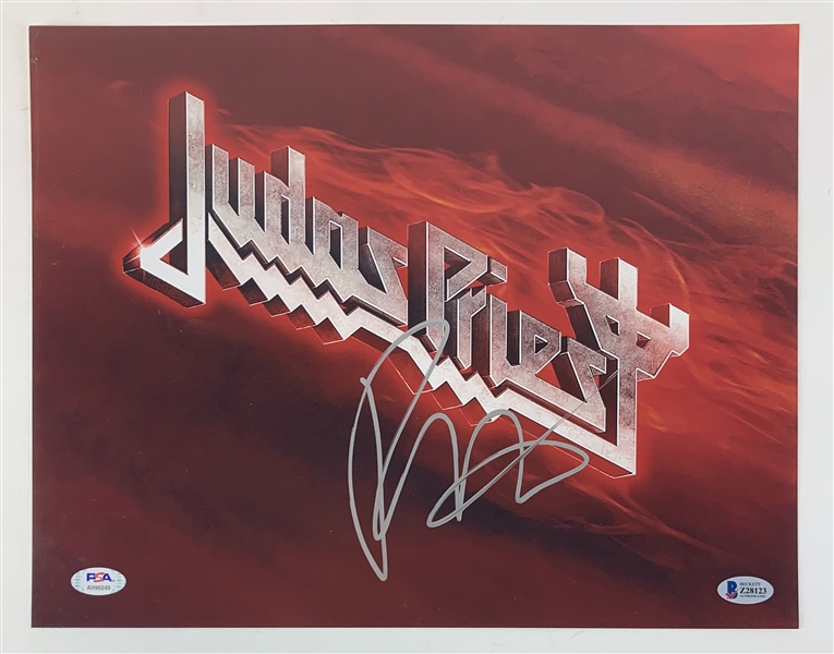 Judas Priest: Rob Halford Lot of Three (3) Signed 11 x 14 Color Photographs (Beckett, PSA/DNA & JSA)