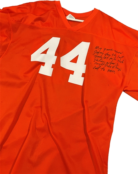 Floyd Little Game Worn Football Jersey - Used to Catch Elway's Last Ever TD Pass in Mile High Stadium! (JSA)