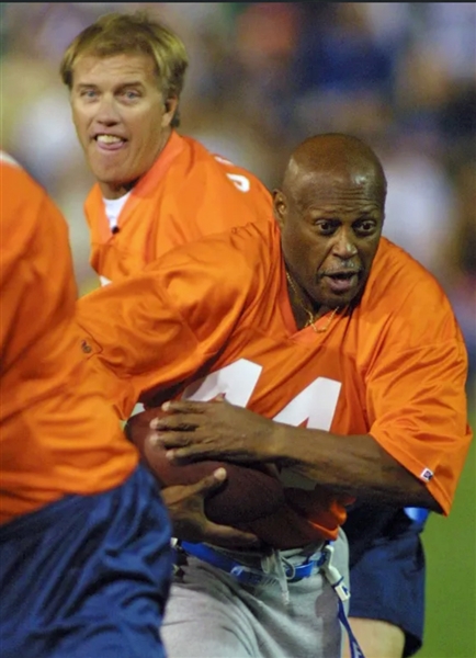 Floyd Little Game Worn Football Jersey - Used to Catch Elway's Last Ever TD Pass in Mile High Stadium! (JSA)