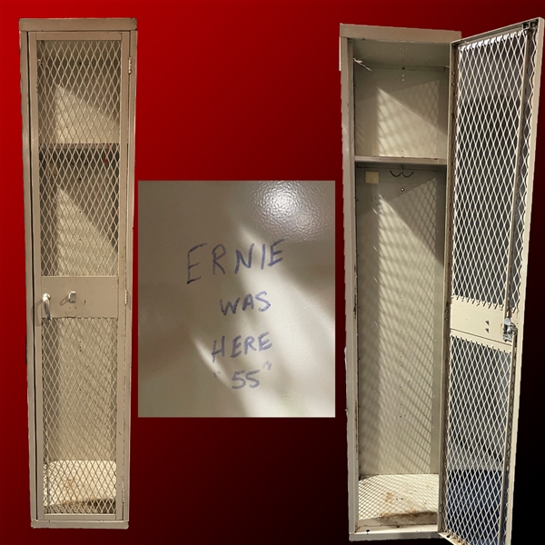 Ernie Davis Personally Used Locker from His High School Football Days!