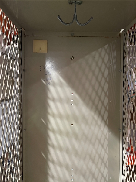 Ernie Davis' Personally Used Locker from His High School Football Days!