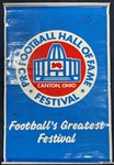 Amazing Pro Footballl Hall of Fame Running Back Legends Multi-Signed 36" x 56" Festival Banner with 17 Signatures Incl. Emmitt, Sanders, Bettis, etc.! (Third Party Guaranteed)