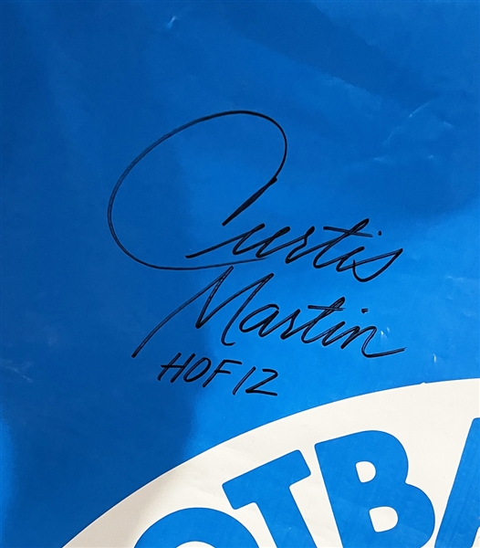 Amazing Pro Footballl Hall of Fame Running Back Legends Multi-Signed 36 x 56 Festival Banner with 17 Signatures Incl. Emmitt, Sanders, Bettis, etc.! (Third Party Guaranteed)