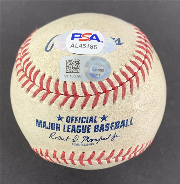 Mookie Betts Game Used & Signed OML Baseball :: 6-5-2022 LAD vs. NYM :: Ball Pitched to Betts (PSA/DNA COA & MLB Authentication)
