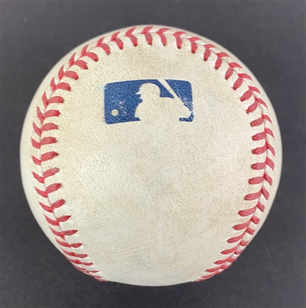 Mookie Betts Game Used & Signed OML Baseball :: 6-5-2022 LAD vs. NYM :: Ball Pitched to Betts (PSA/DNA COA & MLB Authentication)