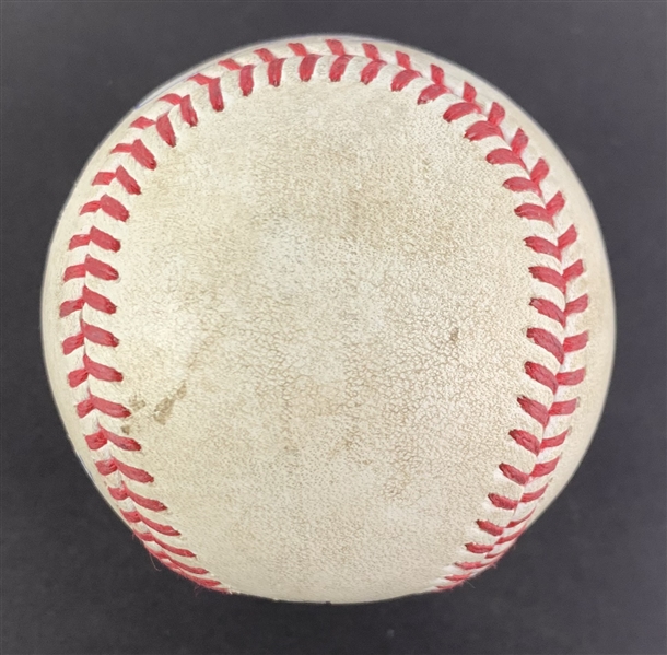 Mookie Betts Game Used & Signed OML Baseball :: 6-5-2022 LAD vs. NYM :: Ball Pitched to Betts (PSA/DNA COA & MLB Authentication)
