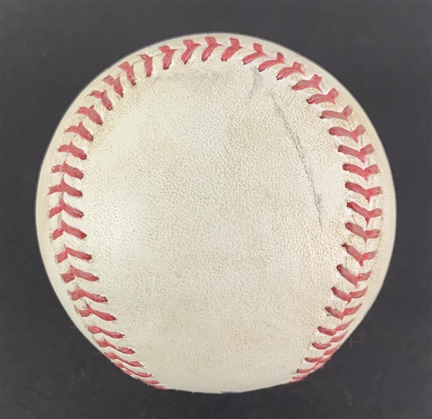 Francisco Lindor Game Used & Signed OML Baseball :: Used 6-03-2022 SD vs LAD :: Ball Pitched to Lindor! (MLB Holo & PSA/DNA)