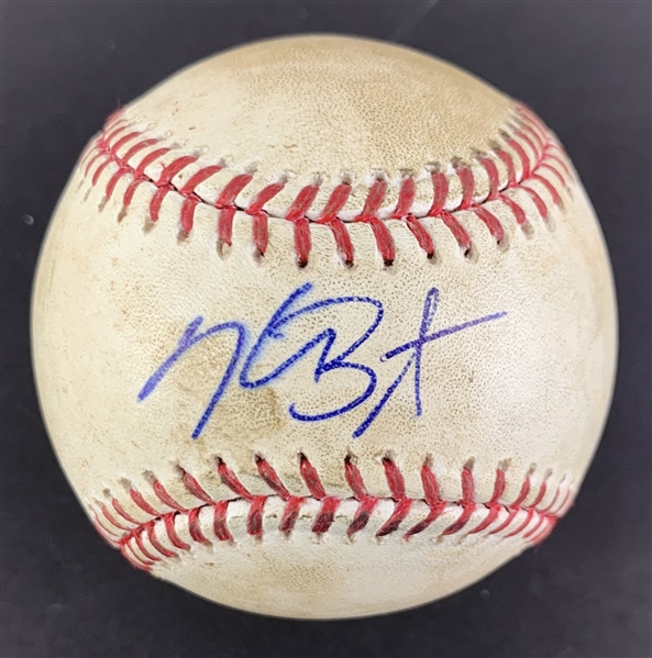 Kris Bryant Game Used & Signed OML Baseball :: 8-27-2016 CHC vs. LAD :: Cubs Championship Season! (PSA/DNA COA & MLB Authentication)