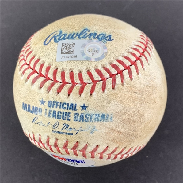 Kris Bryant Game Used & Signed OML Baseball :: 8-27-2016 CHC vs. LAD :: Cubs Championship Season! (PSA/DNA COA & MLB Authentication)