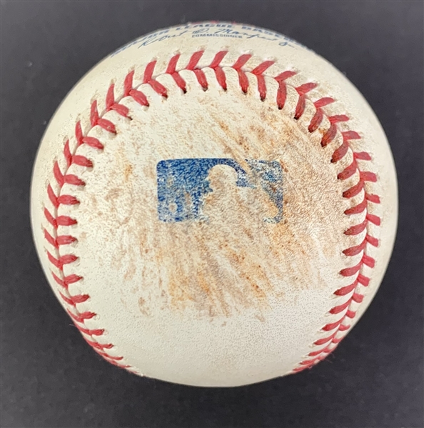 Jose Altuve Game Used & Signed OML Baseball :: Used 8-20-2021 SD vs LAD :: Ball Pitched to Altuve!(MLB Holo & PSA/DNA)