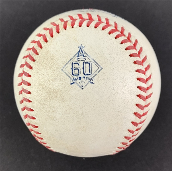 Shohei Ohtani Game Used & Signed OML Baseball :: Used 9-21-2021 HOU vs LAA :: Pitched to Ohtani! (45th HR Game/MVP Season) (MLB Holo & PSA/DNA)