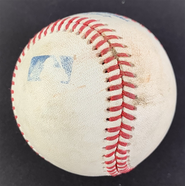 Aaron Judge Game Used & Signed OML Baseball :: Used 6-11-2022 CHC vs NYY :: Judge 2-HR, 3 RBI Game! (62 Home Run Season)(MLB Holo & PSA/DNA)