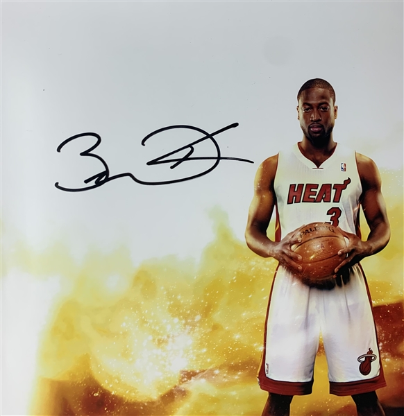 Heat Legends: Lebron James & Dwyane Wade Signed Limited Edition 24 x 16 Color Photo (UDA COA)