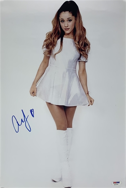 Ariana Grande Signed 12 x 18 Color Photo (#1)(PSA/DNA)