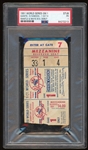 1951 World Series GM 1 Ticket Stub :: Mantle & Mays W/S Debut (PSA/DNA)