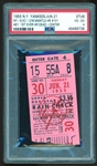 1955 NY Yankees Ticket Stub :: Mantles First Dead Center HR (PSA/DNA)