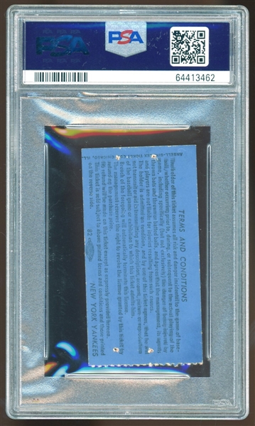 1960 Yankees vs. Indians Ticket Stub :: Mantle HR 305 (PSA/DNA)