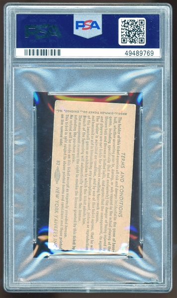 1965 Yankees Ticket Stub :: Mantle's HR #464 & Grand Slam #8 (PSA/DNA)