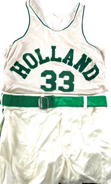 1986 Hoosiers Movie Worn Holland Jersey & Shorts 